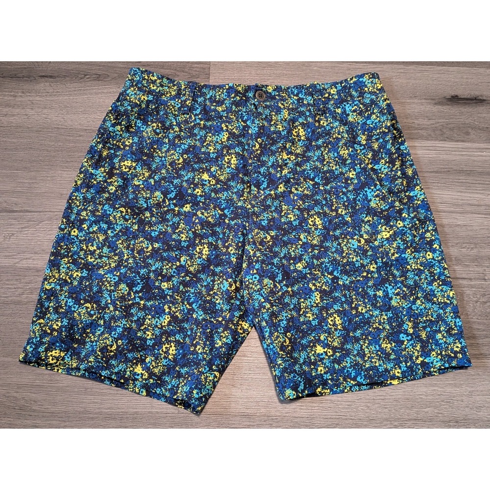Under Armour Men's Multicolor Spackle Print Performance Golf Shorts Size‎ 34x9